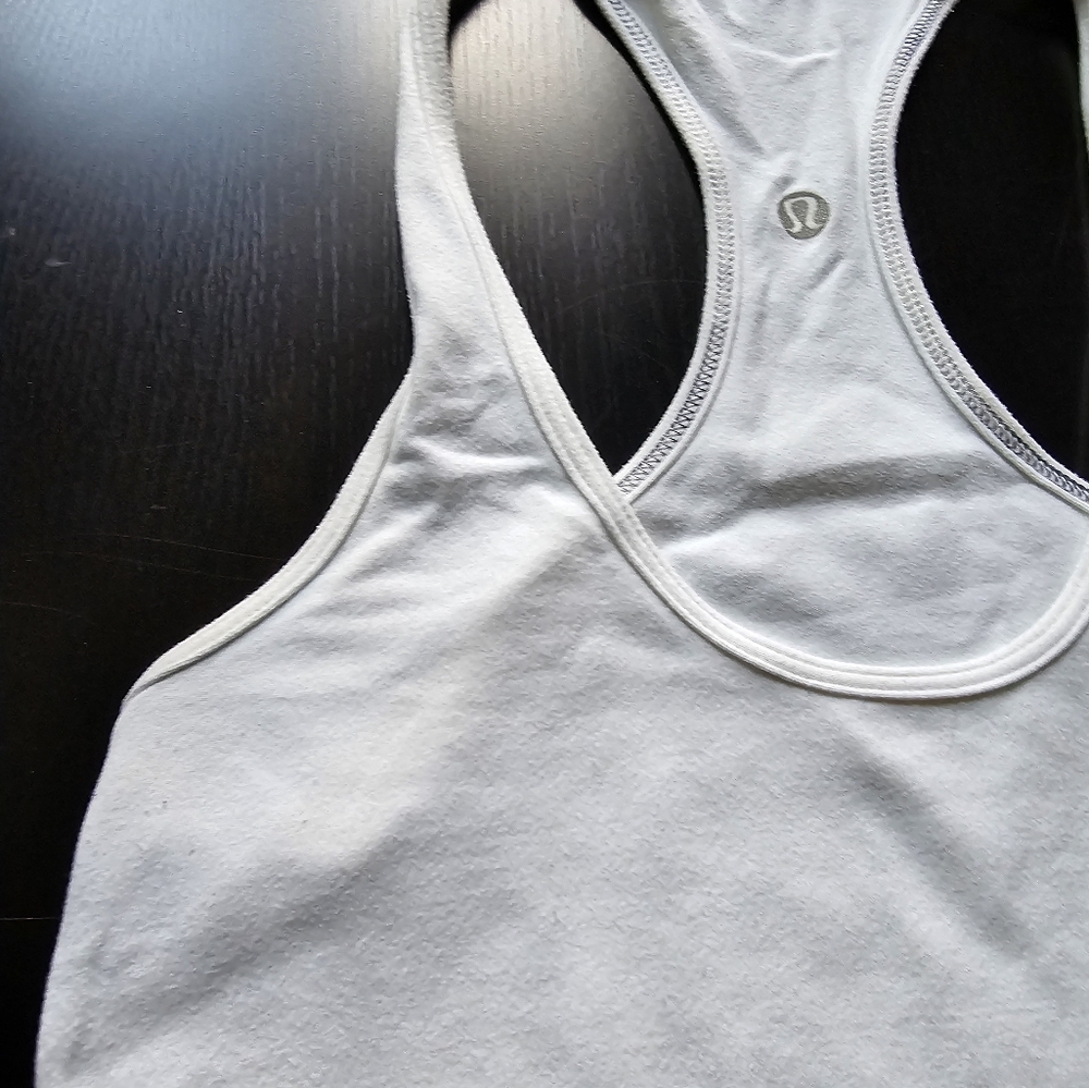 Lululemon racerback tank in white size 6